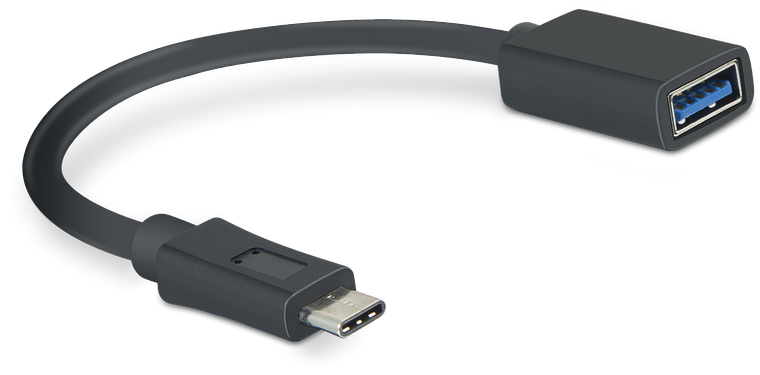 Speedlink USB-C to USB-A Adapter Cable Black PC (SL-180004-BK)
