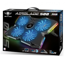 Spirit of Gamer AIRBLADE 500 RGB 17"-ig notebook hűtőpad