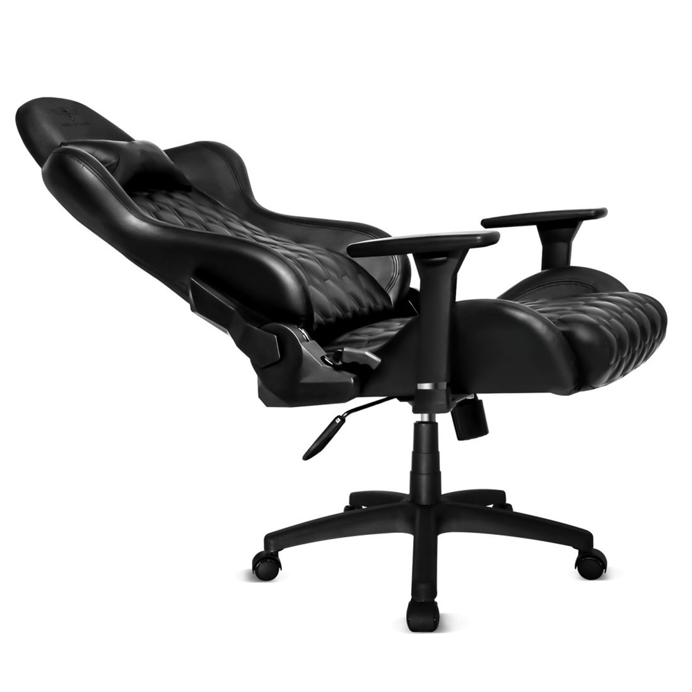 Spirit of Gamer BLACKHAWK Leather fekete bőr gamer szék