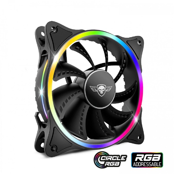 Spirit of Gamer CIRCLE RGB V120EX 120mm RGB LED ház hűtőventilátor
