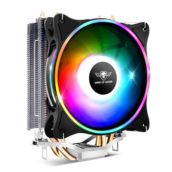 Spirit of Gamer CPU AIRCOOLER 120 MM ARGB aluminium/réz processzor hűtő
