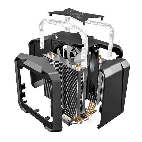 Spirit of Gamer CPU AIRCOOLER PRO ARGB aluminium/réz processzor hűtő