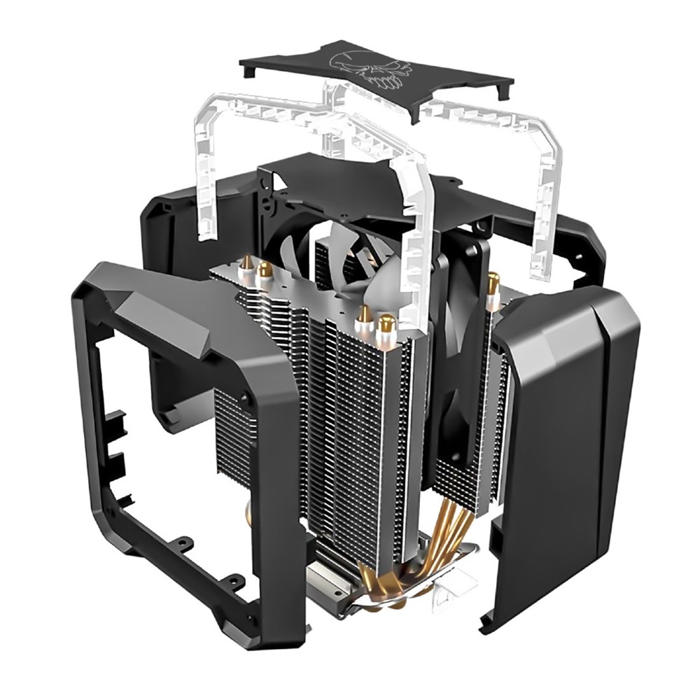 Spirit of Gamer CPU AIRCOOLER PRO ARGB aluminium/réz processzor hűtő