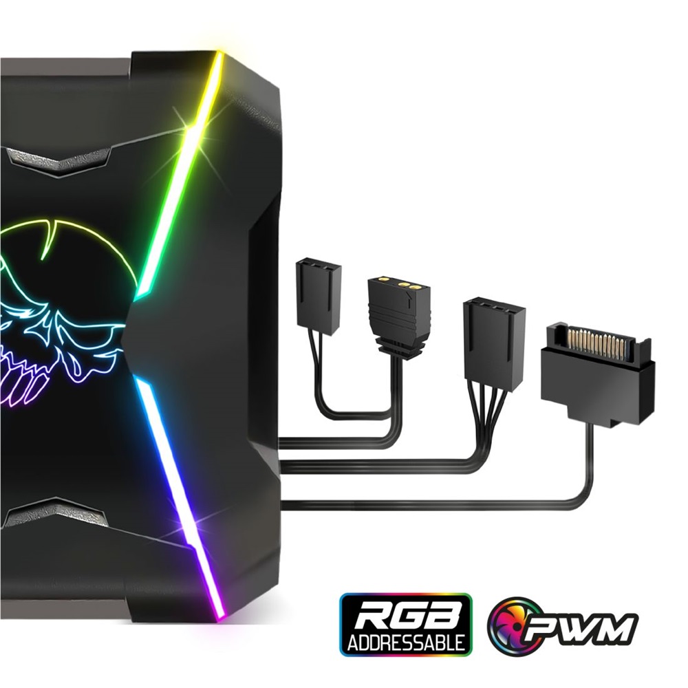 Spirit of Gamer CPU AIRCOOLER PRO ARGB aluminium/réz processzor hűtő