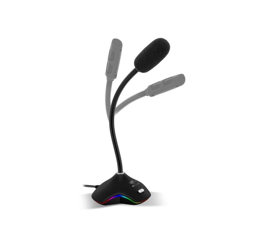 Spirit of Gamer EKO 300 RGB fekete USB mikrofon