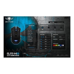 Spirit of Gamer ELITE-M20 4000DPI fekete vezetékes gamer egér
