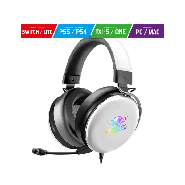 Spirit of Gamer H700 MultiPlatform fehér 7.1 gamer headset