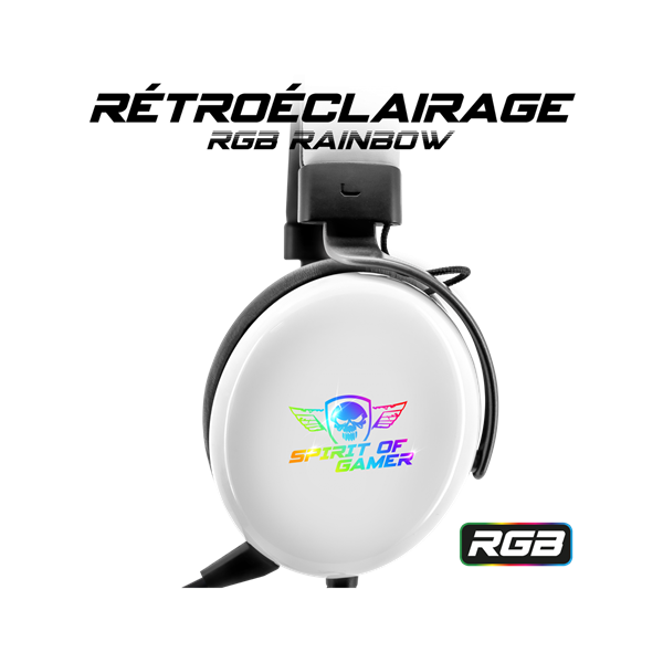 Spirit of Gamer H700 MultiPlatform fehér 7.1 gamer headset