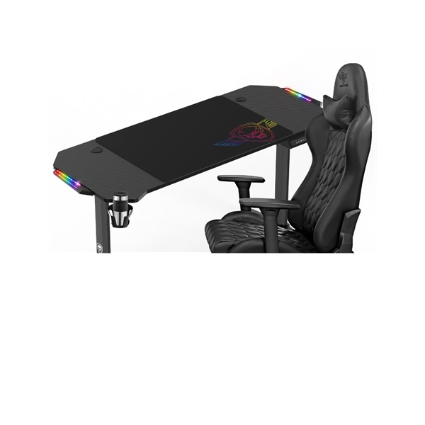Spirit of Gamer Headquarter 800 RGB LED fekete gamer asztal