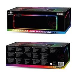 Spirit of Gamer Large fekete RGB LED világító gamer egérpad
