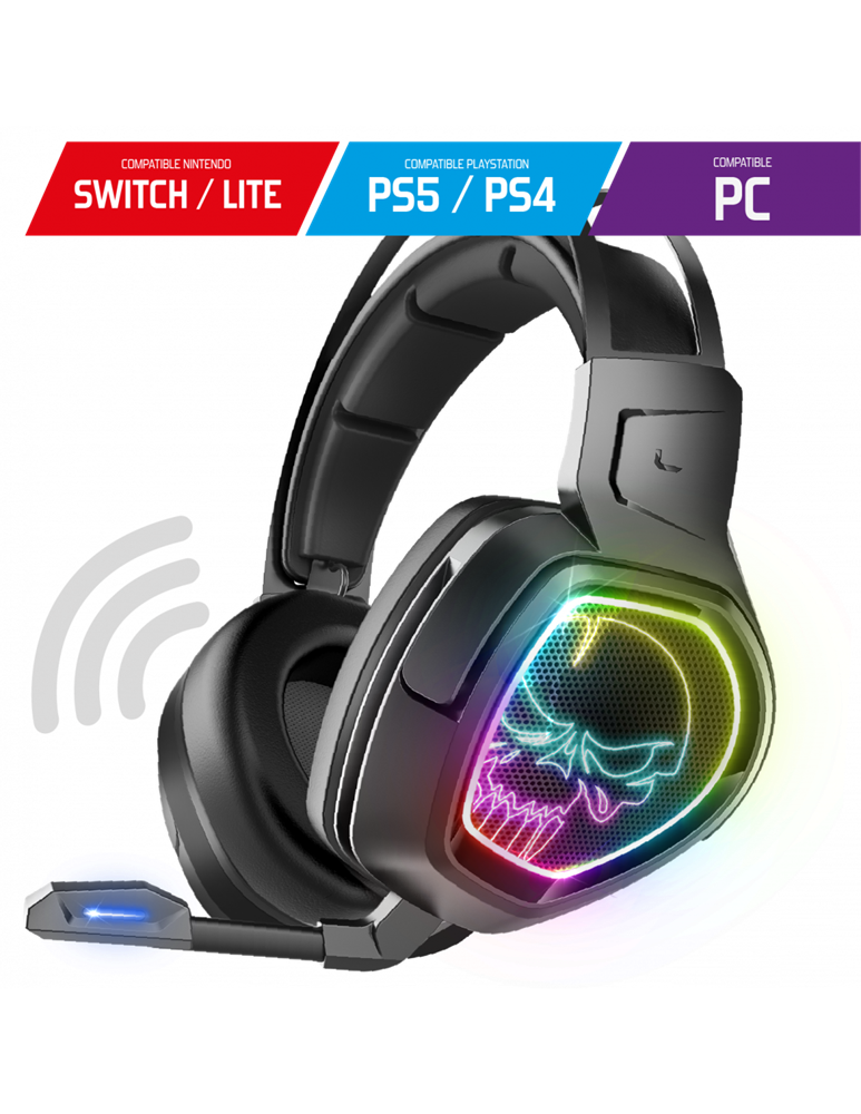 Spirit of Gamer MIC-XH1300 7.1 vezeték nélküli fekete gamer headset