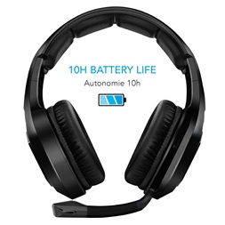 Spirit of Gamer MIC-XH900 fekete vezeték nélküli gamer headset