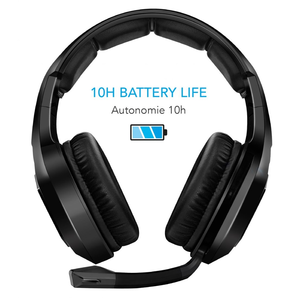 Spirit of Gamer MIC-XH900 fekete vezeték nélküli gamer headset