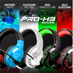 Spirit of Gamer PRO-H3 Red MultiPlatform piros-fekete gamer headset