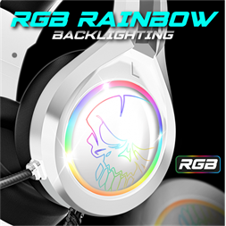 Spirit of Gamer PRO-H8 RGB fehér vezetékes gamer headset