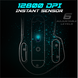 Spirit of Gamer PRO-M5 Arctic (Optikai, 12800DPI, 1000Hz, 8 gomb, harisnyázott kábel) fehér egér