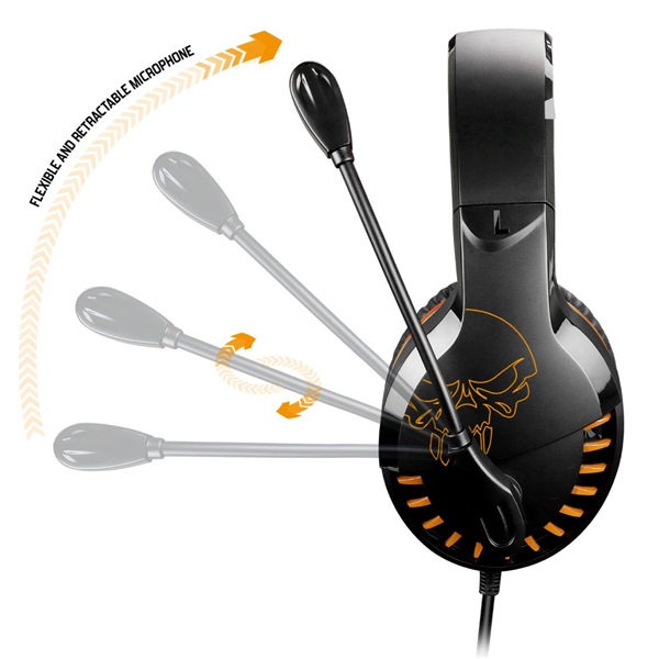 Spirit of Gamer PRO-H3 narancssárga-fekete gamer headset
