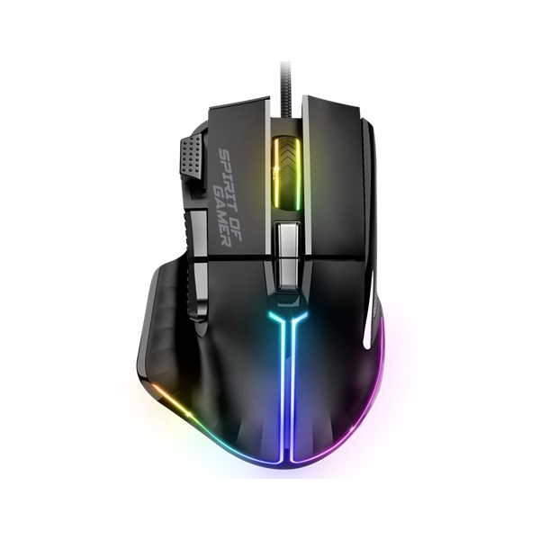 Spirit of Gamer PRO-M5 RGB fekete vezetékes gamer egér