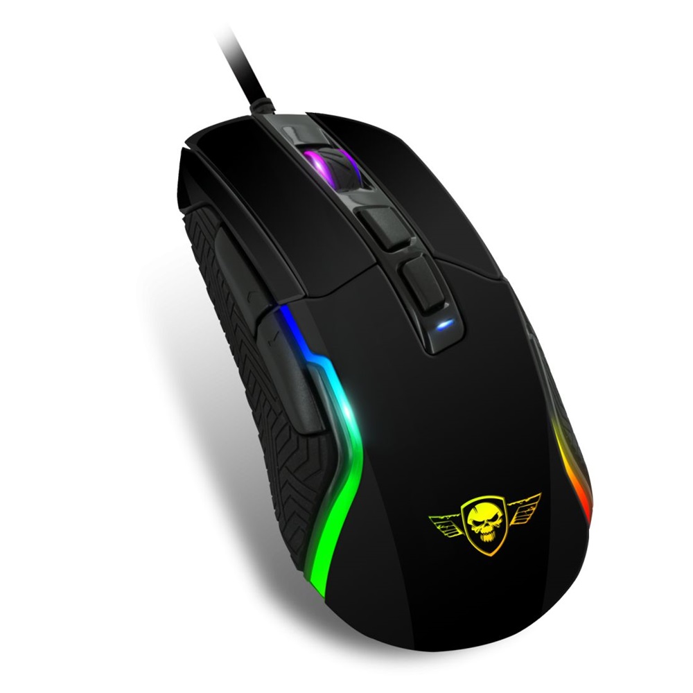 Spirit of Gamer PRO-M7 RGB 4800DPI fekete gamer egér