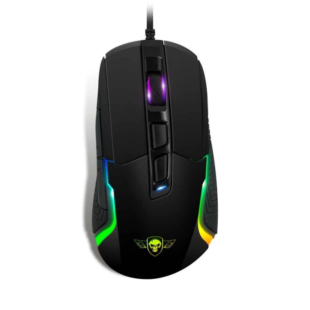 Spirit of Gamer PRO-M7 RGB 4800DPI fekete gamer egér