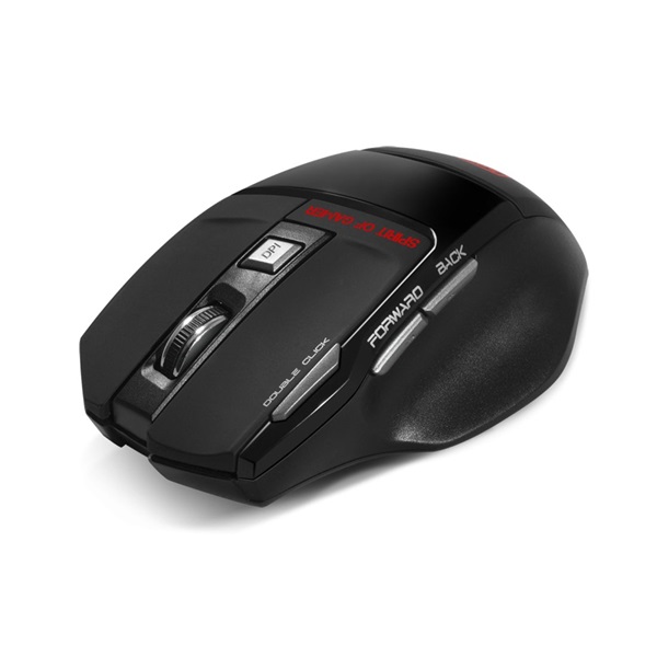 Spirit of Gamer PRO-M9 2000DPI vezeték nélküli fekete gamer egér