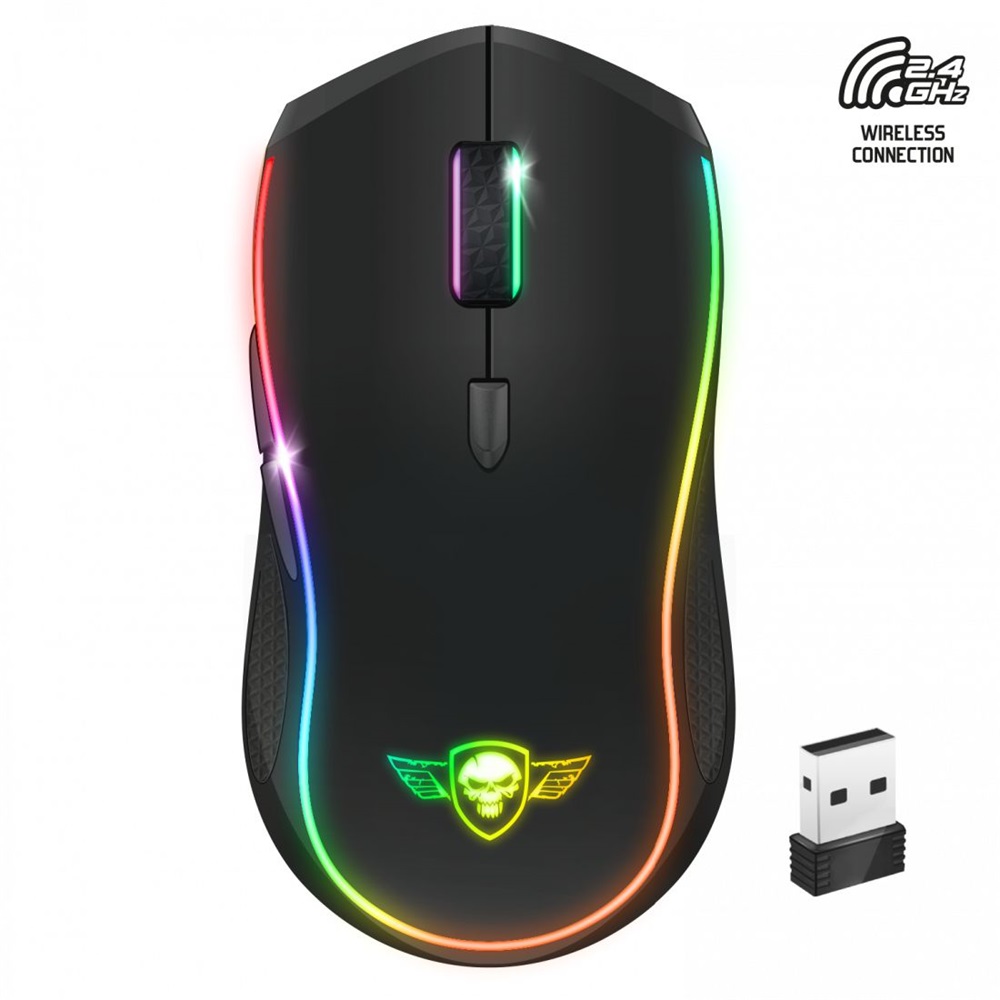 Spirit of Gamer PRO-M9 4200DPI fekete vezeték nélküli gamer egér