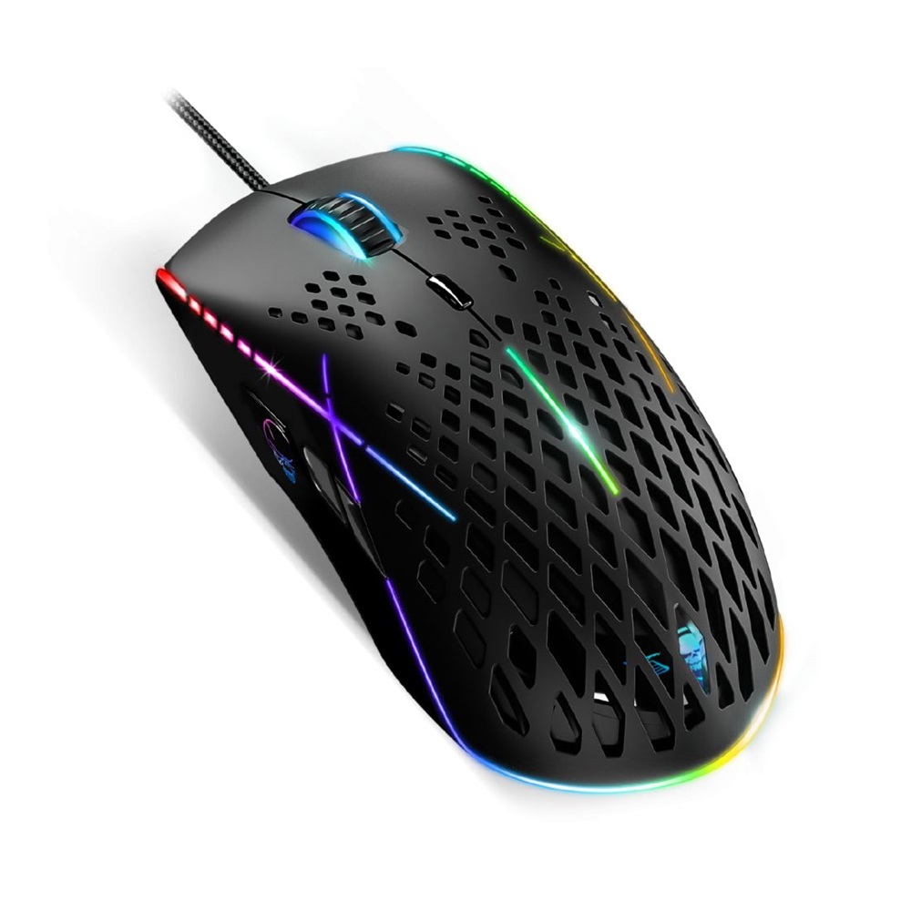 Spirit of Gamer S-XM100 RGB 12400DPI fekete gamer egér