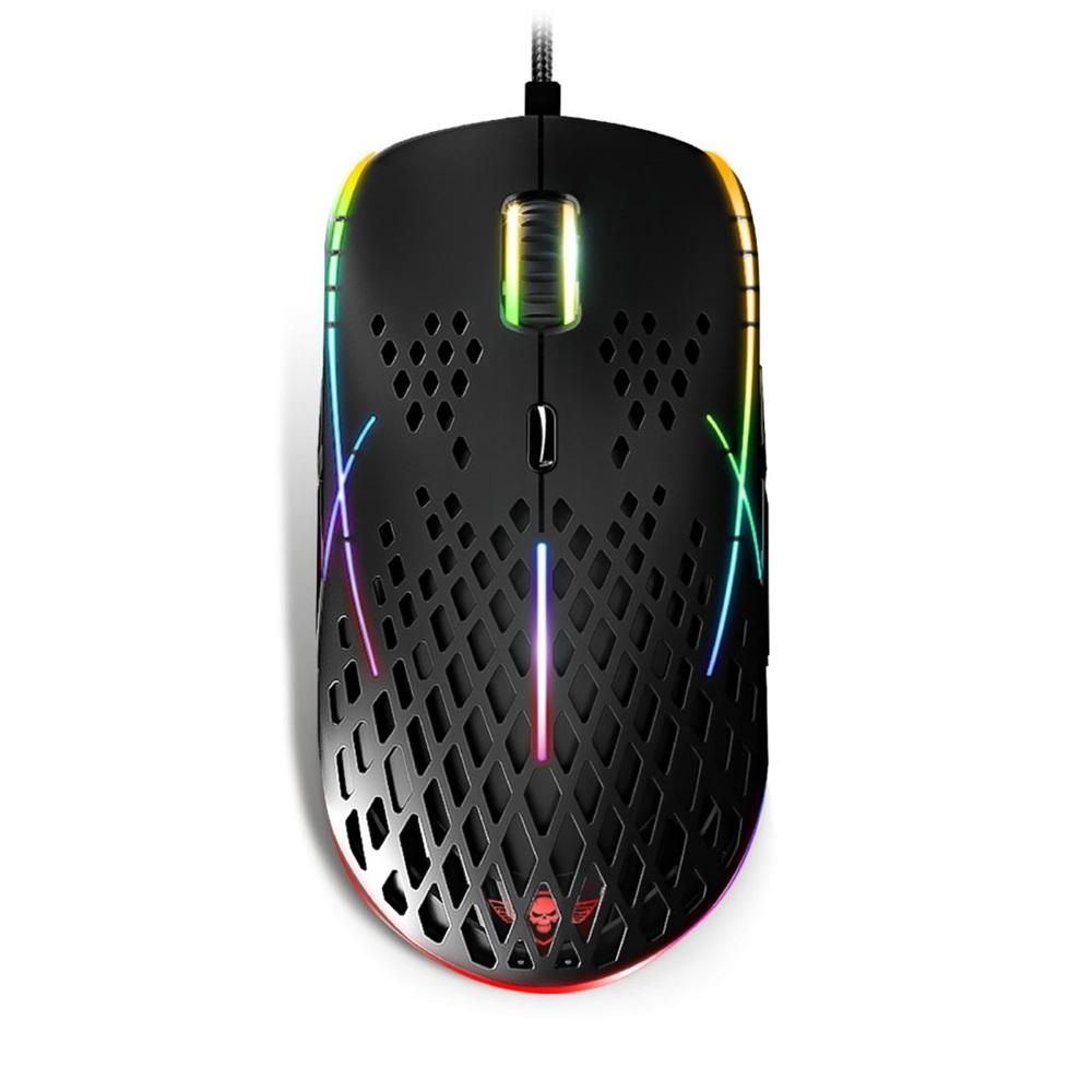 Spirit of Gamer S-XM100 RGB 12400DPI fekete gamer egér