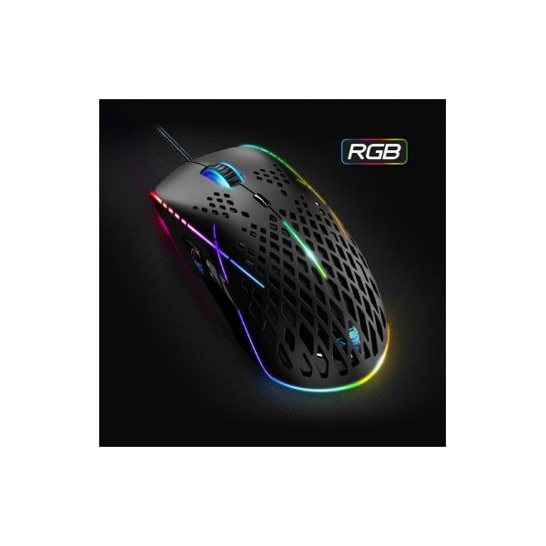 Spirit of Gamer S-XM100 RGB 12400DPI fekete gamer egér