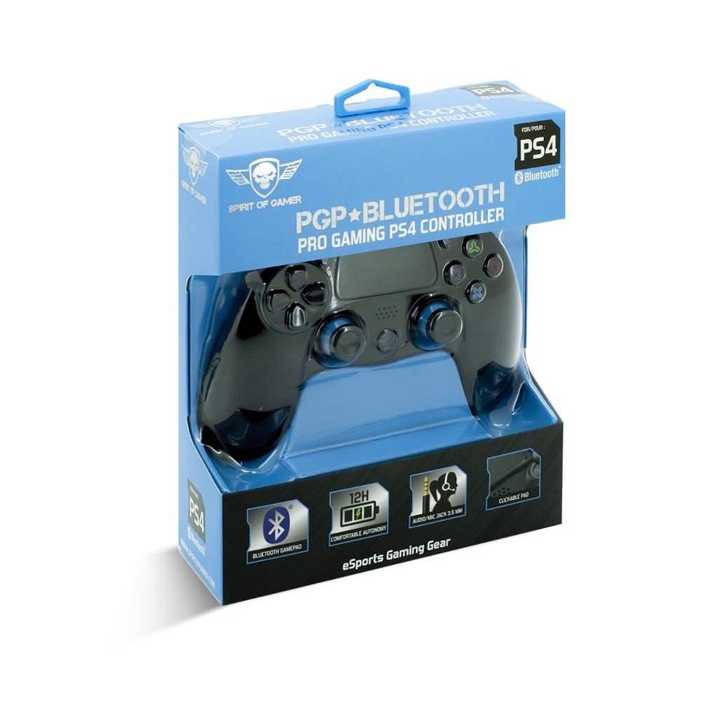 Spirit of Gamer SOG-BTGP41 XGP PS4/PS3 Bluetooth vezeték nélküli fekete-kék kontroller