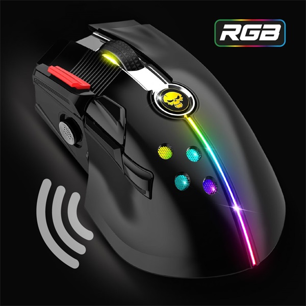 Spirit of Gamer XPERT-M600 12000DPI fekete vezeték nélküli gamer egér