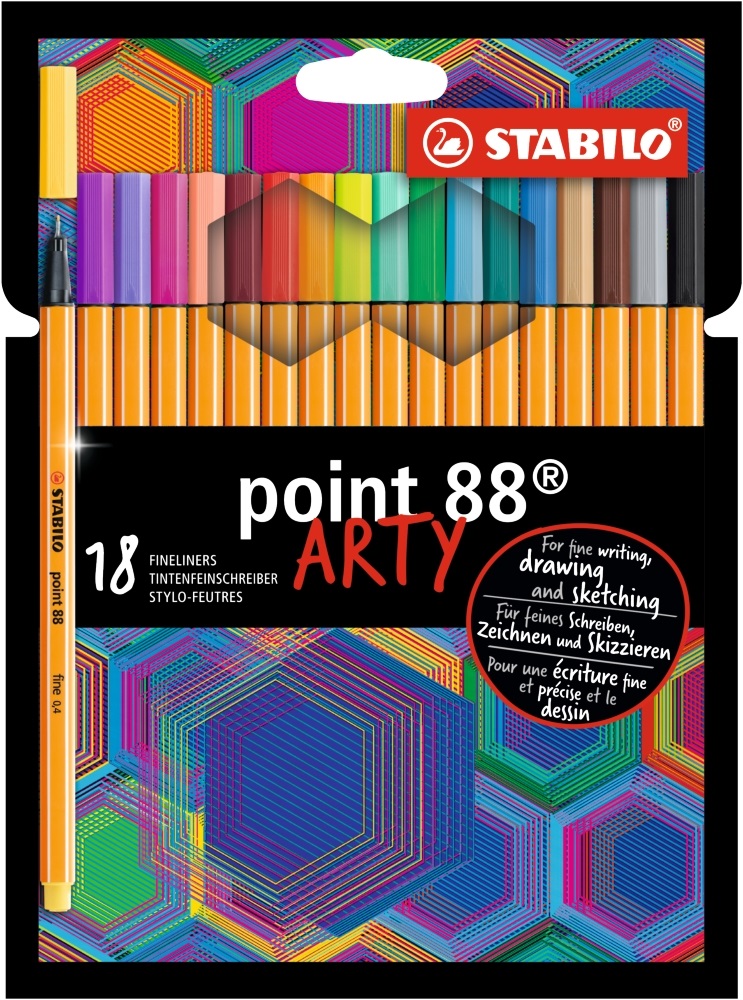 Stabilo ARTY Point 88 18db-os vegyes színű tűfilc készlet