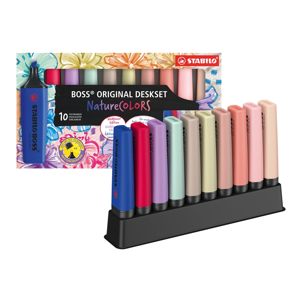 Stabilo BOSS ORIGINAL NatureCOLORS Wildflowers Edition 10 db-os szövegkiemelő készlet