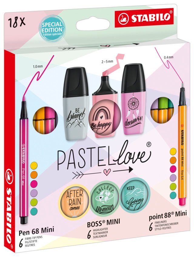 Stabilo MINI Pastellove 18 db-os készlet