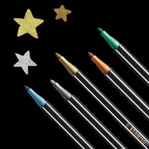 Stabilo Pen 68 Metallic fémdobozos 6 db-os rostirón készlet