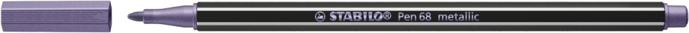 Stabilo Pen 68 metallic metál lila filctoll