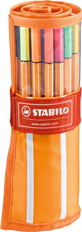 Stabilo Point neon neon 25+5db-os vegyes színű tűfilc készlet