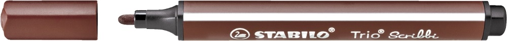Stabilo Trio Scribbi barna filctoll