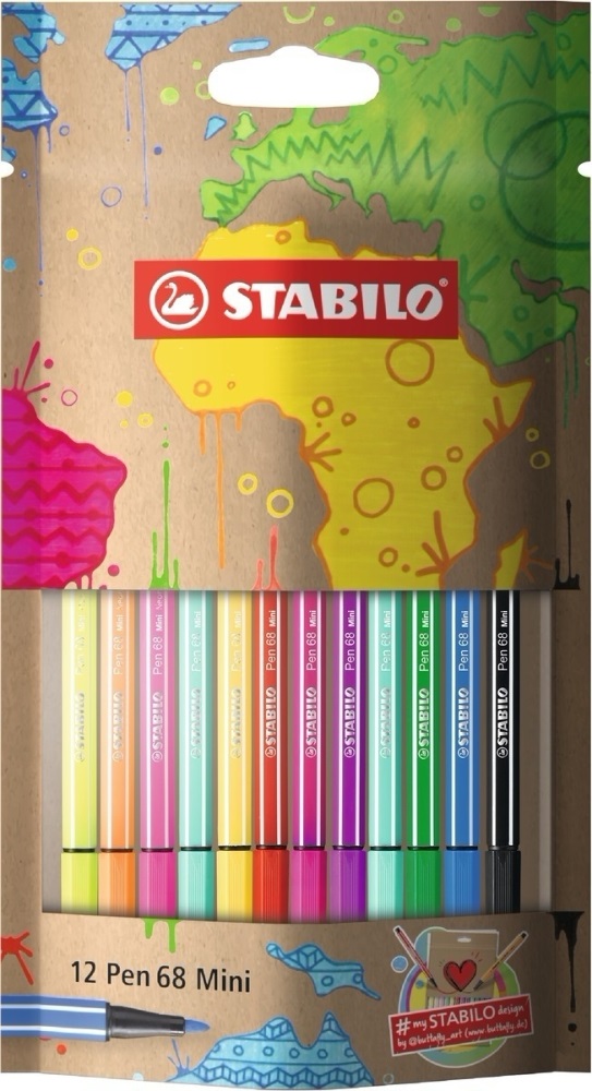Stabilo mySTABILOdesign Pen 86 Mini 12db-os vegyes színű rostirón készlet