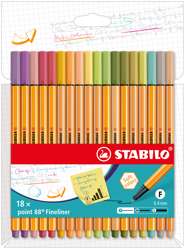 Stabilo point 88 18 db/csomag tűfilc készlet