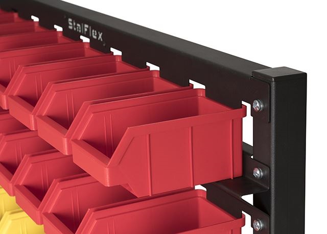 Stalflex BSR-SML állvány különböző méretű tárolódobozokkal