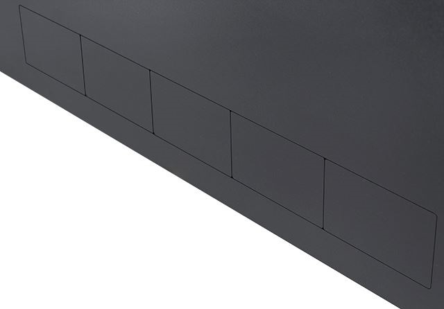 Stalflex CR19-3U-180-B 19" 3U 180mm mély fekete fém ajtós fali rack szekrény
