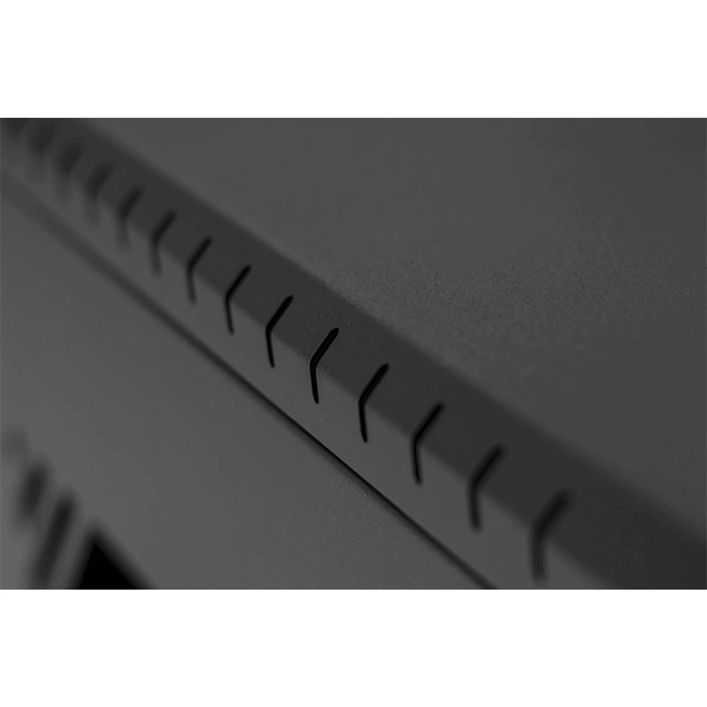 Stalflex RC19-12U-450GB 19" 12U 450 mm mély lapraszerelt fekete üveg ajtós fali rack szekrény (Újszerű)
