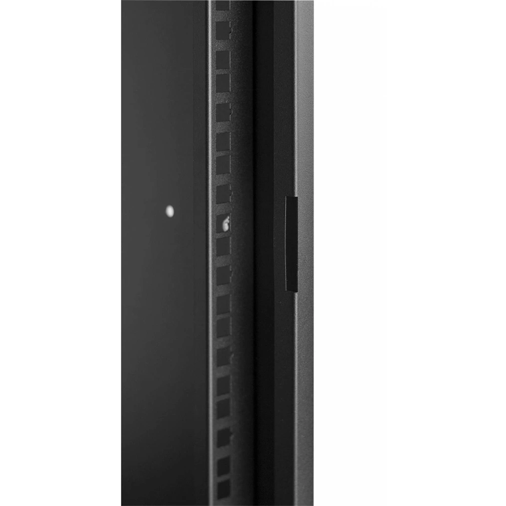 Stalflex RC19-12U-450GB 19" 12U 450 mm mély lapraszerelt fekete üveg ajtós fali rack szekrény (Újszerű)