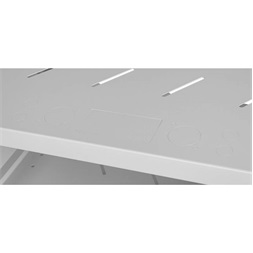 Stalflex RC19-4U-350GG 19" 4U 350 mm mély lapraszerelt szürke üveg ajtós fali rack szekrény