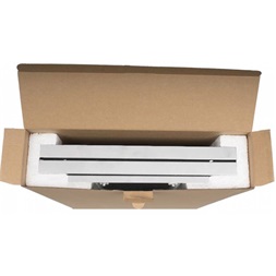 Stalflex RC19-4U-350GG 19" 4U 350 mm mély lapraszerelt szürke üveg ajtós fali rack szekrény
