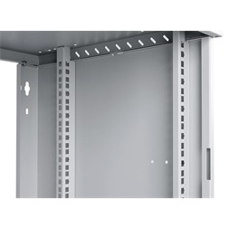 Stalflex RC19-9U-450GGP Pro 19" 9U 450 mm mély lapraszerelt szürke üveg ajtós fali rack szekrény