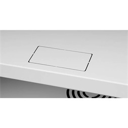 Stalflex RC19-4U-450GG 19" 4U 450 mm mély lapraszerelt szürke üveg ajtós fali rack szekrény (Újszerű)