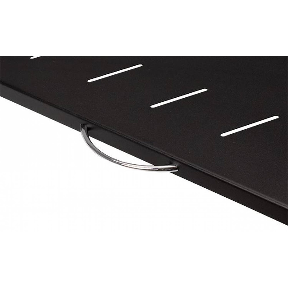 Stalflex RSR19-1U-550B 19" 1U 550mm mély fekete kihúzható polc (Újszerű)