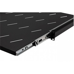 Stalflex RSR19-1U-550B 19" 1U 550mm mély fekete kihúzható polc (Újszerű)